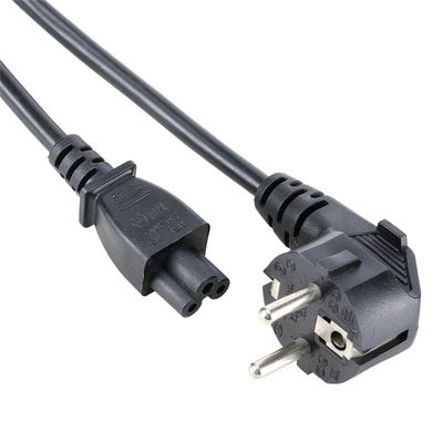 คุณภาพ  EU VDE Power Cord Black Home Appliance Laptop Extension Cable โรงงาน